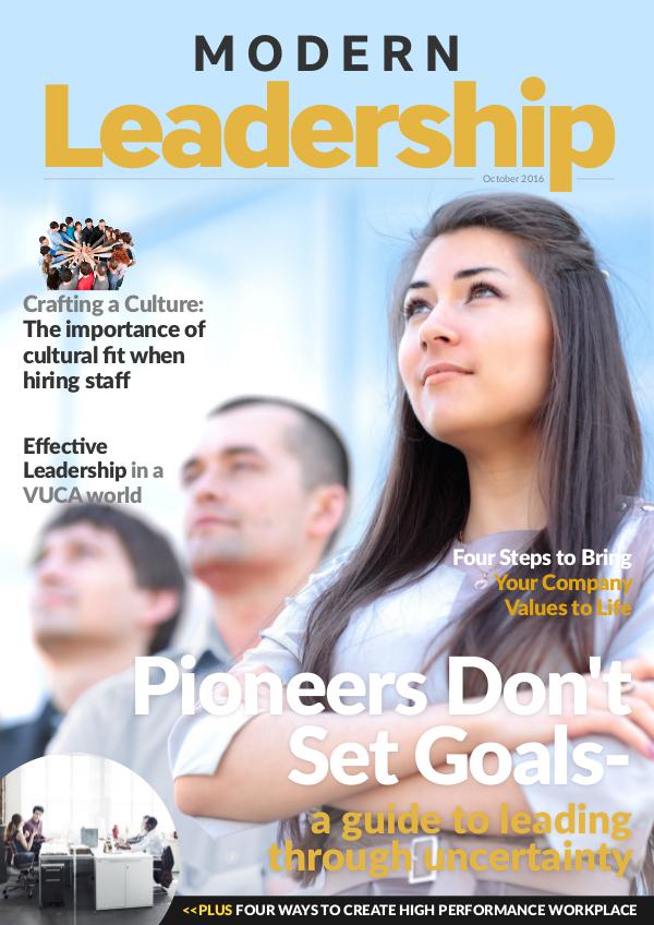 Modern Leadership Magazine October 2016