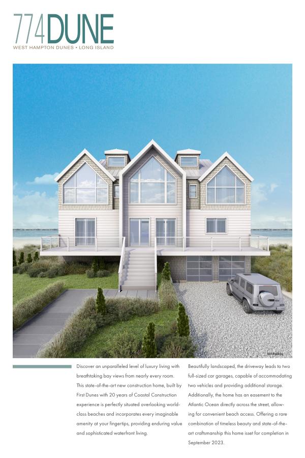 OPEN BAYFRONT ON DUNE ROAD NEW CONSTRUCTION