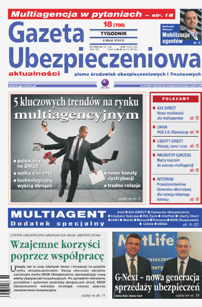 Gazeta Ubezpieczeniowa - wydanie elektroniczne nr 18/2014