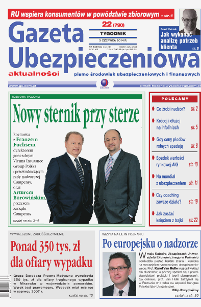 Gazeta Ubezpieczeniowa - prenumerata nr 22/2014