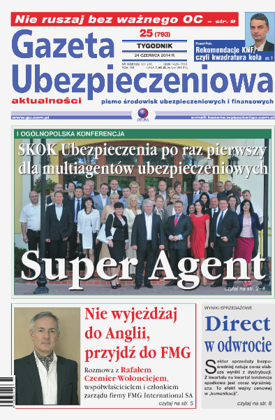 Gazeta Ubezpieczeniowa - prenumerata nr 25/2014