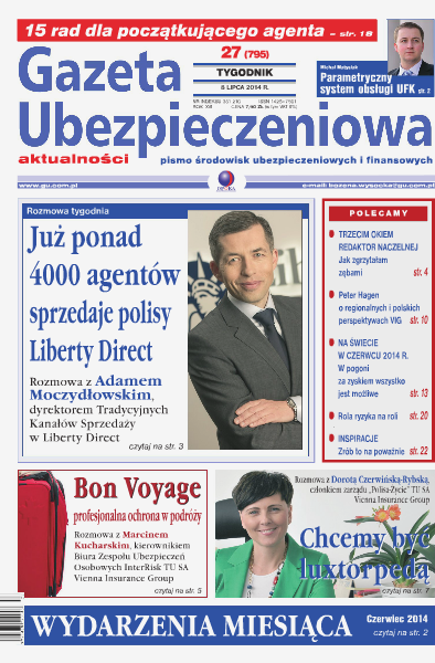 Gazeta Ubezpieczeniowa - prenumerata nr 27/2014