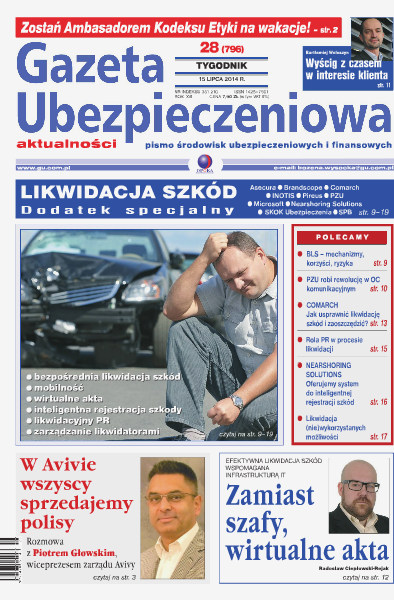 Gazeta Ubezpieczeniowa - wydanie elektroniczne nr 28/2014