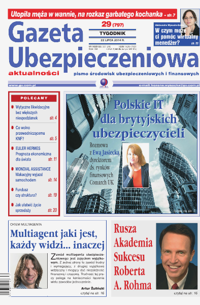 Gazeta Ubezpieczeniowa - prenumerata nr 29/2014