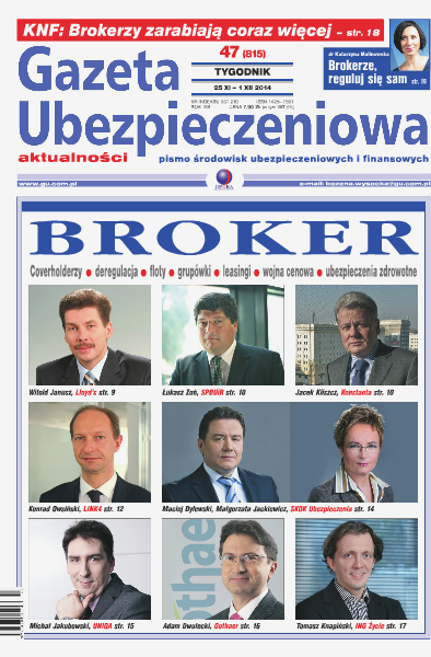 Gazeta Ubezpieczeniowa - wydanie elektroniczne nr 47/2014