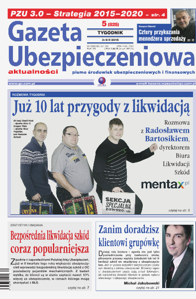 Gazeta Ubezpieczeniowa - wydanie elektroniczne nr 05/2015