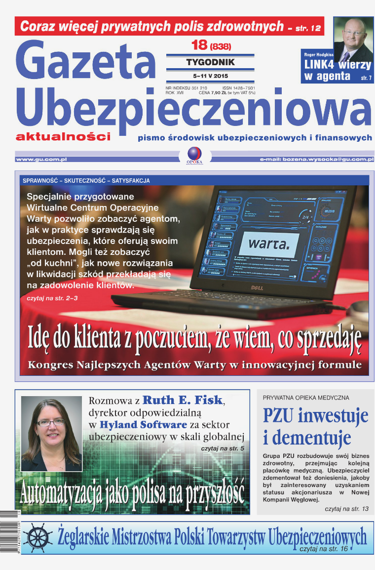 Gazeta Ubezpieczeniowa - wydanie elektroniczne nr 18/2015