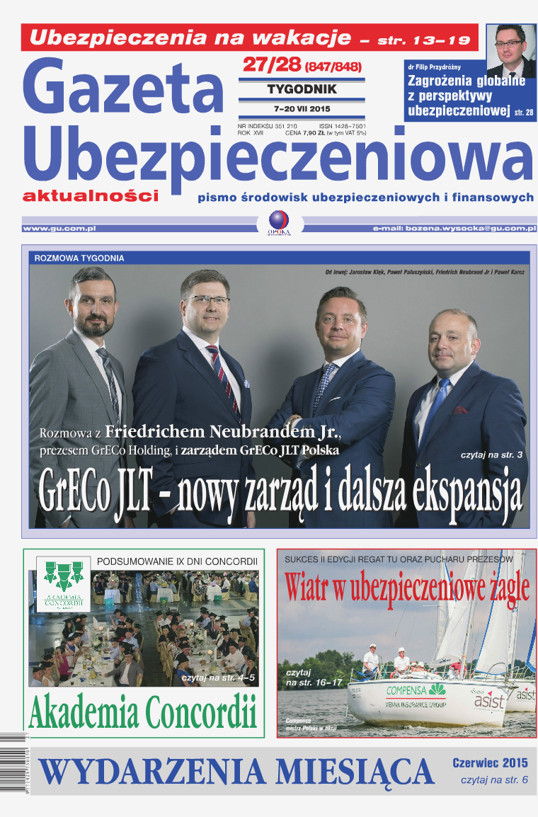 Gazeta Ubezpieczeniowa - wydanie elektroniczne nr 27-28/2015