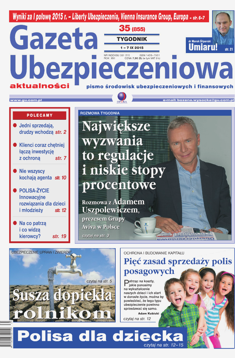 Gazeta Ubezpieczeniowa - wydanie elektroniczne nr 35-2015