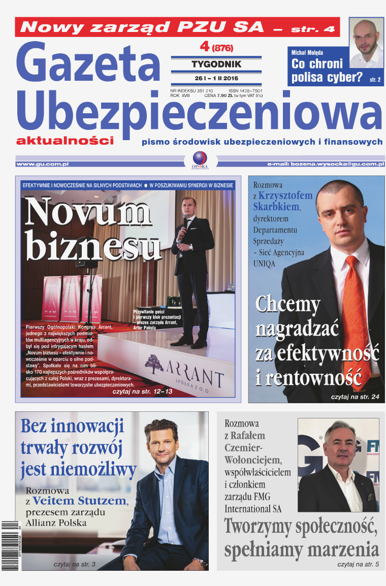 Gazeta Ubezpieczeniowa - wydanie elektroniczne nr 4-2016