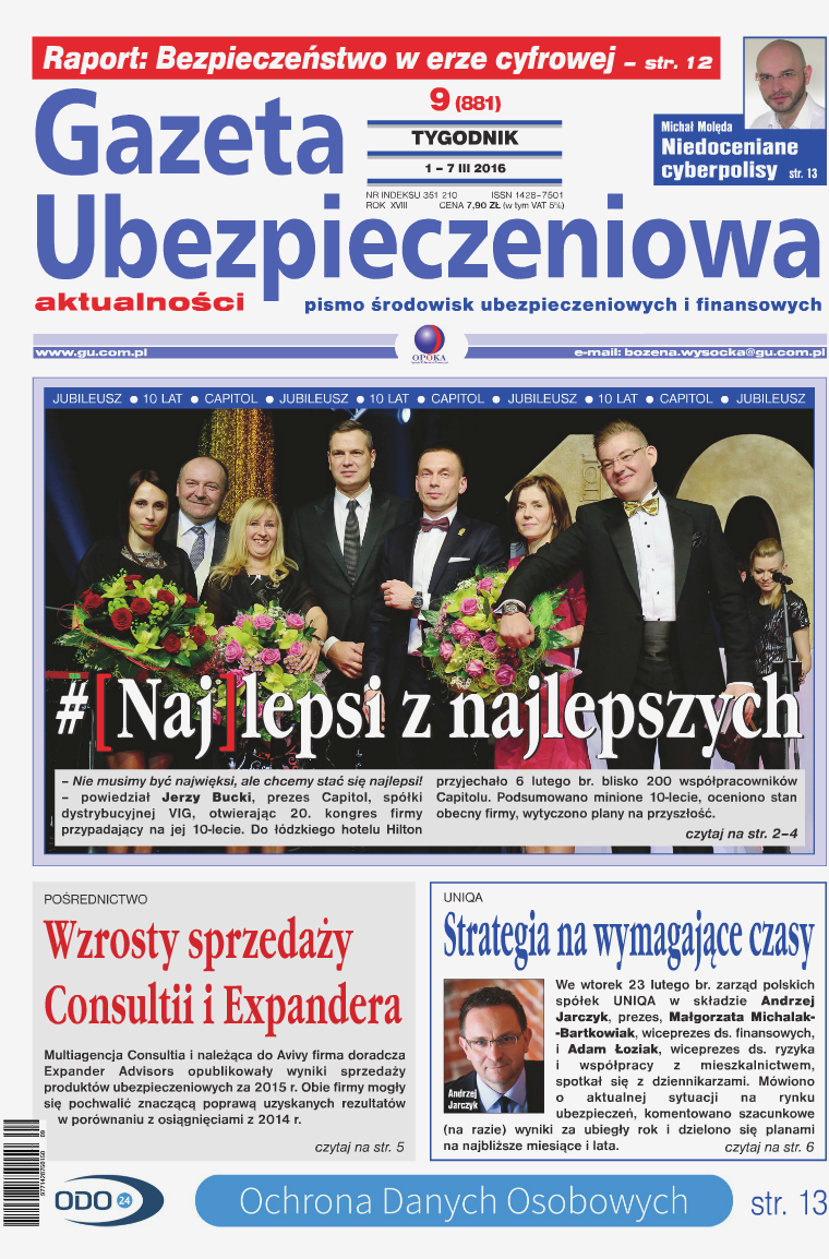 Gazeta Ubezpieczeniowa - wydanie elektroniczne nr 9-2016