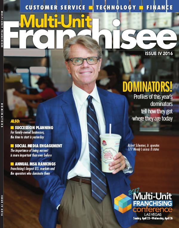 Multi-Unit Franchisee Magazine Issue IV, 2016