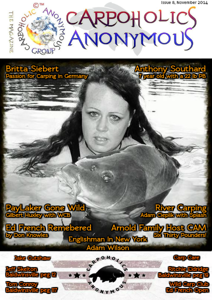 Carp Angler Magazine CAM, Carpoholic Anonymous Issue 8, November 2014