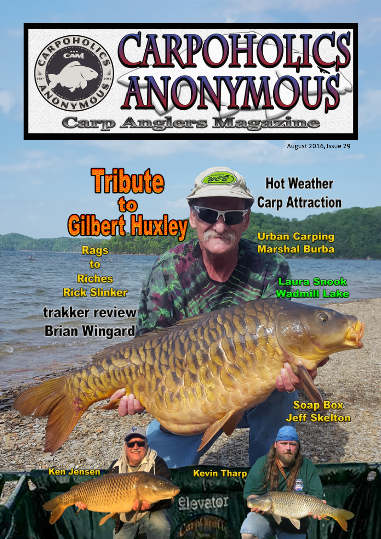 Carp Angler Magazine CAM, Carpoholic Anonymous Issue 29, August 2016