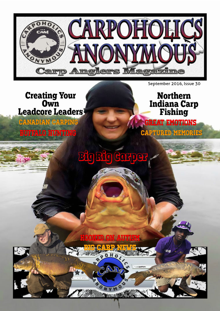 Carp Angler Magazine CAM, Carpoholic Anonymous Issue 30, September 2016