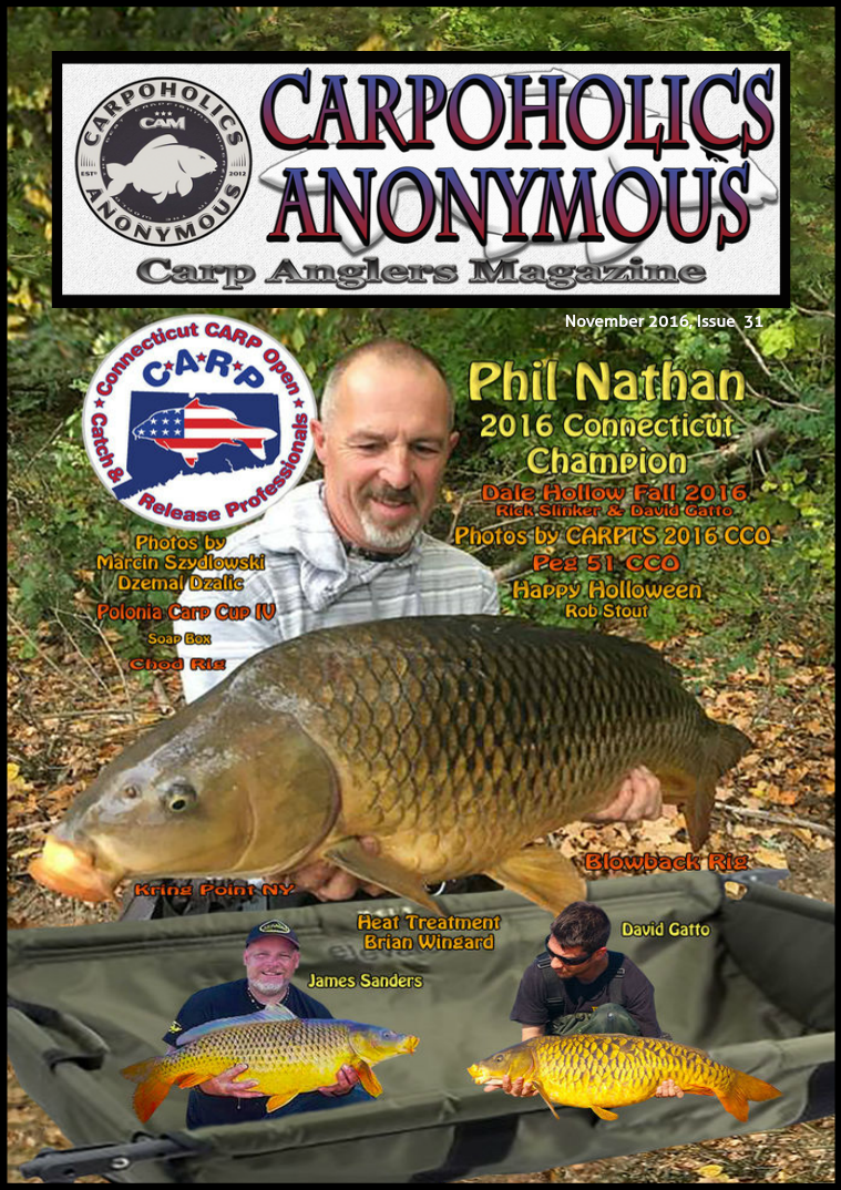 Carp Angler Magazine CAM, Carpoholic Anonymous Issue 31, November 2016