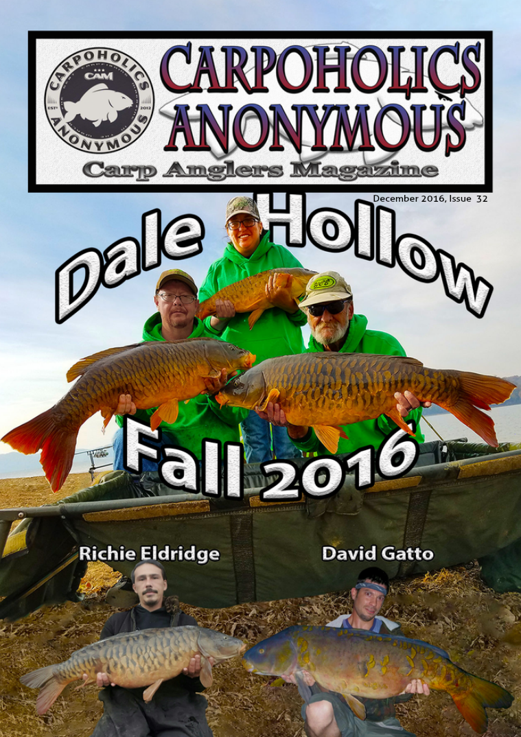 Carp Angler Magazine CAM, Carpoholic Anonymous Issue 32, December 2016