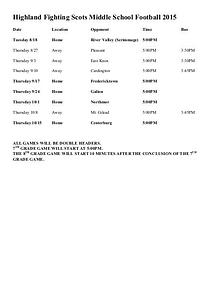 Highland Local SD Schedules CCv1