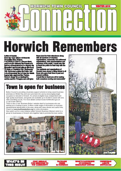 Horwich Town Council Connection Winter 2015