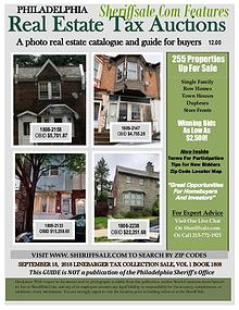 September 18 Philadelphia Tax Auction Color Photo Guide