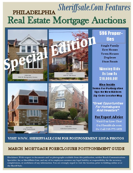 MARCH 4, 2014 MORTGAGE FORECLOSURE PP  Ver MARCH MORTGAGE FORECLOSURE FREE Volume 3 Number 1