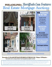 December 2, 2014 Mortgage Foreclosure Auction