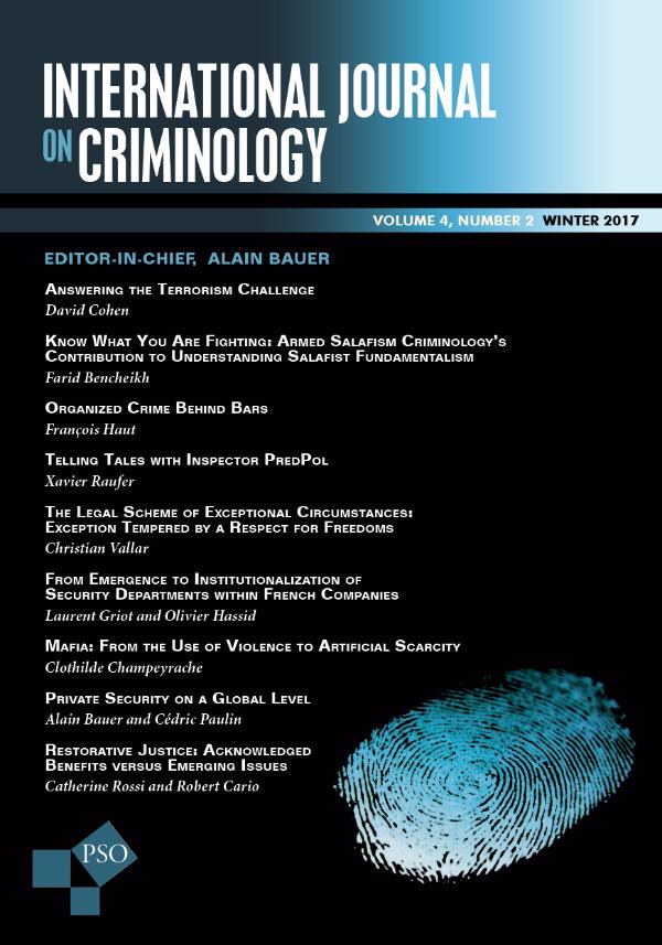 International Journal on Criminology Volume 4, Number 2, Winter 2016