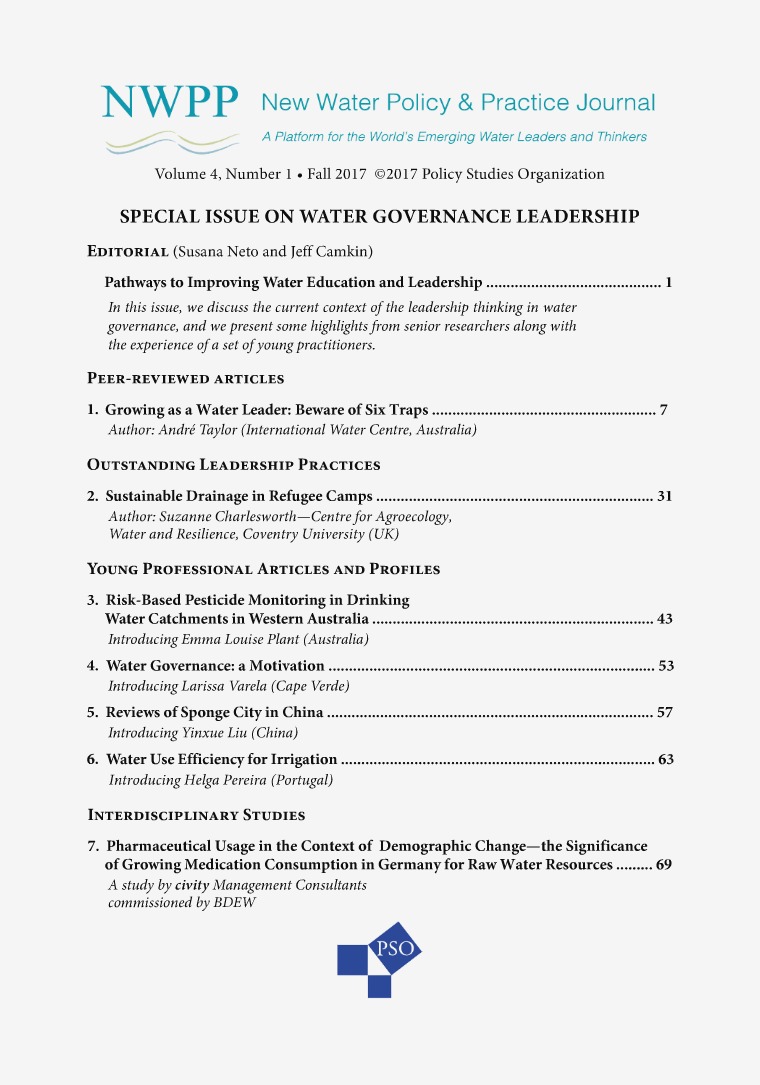 New Water Policy and Practice Issue 4, Number 1, Fall 2017