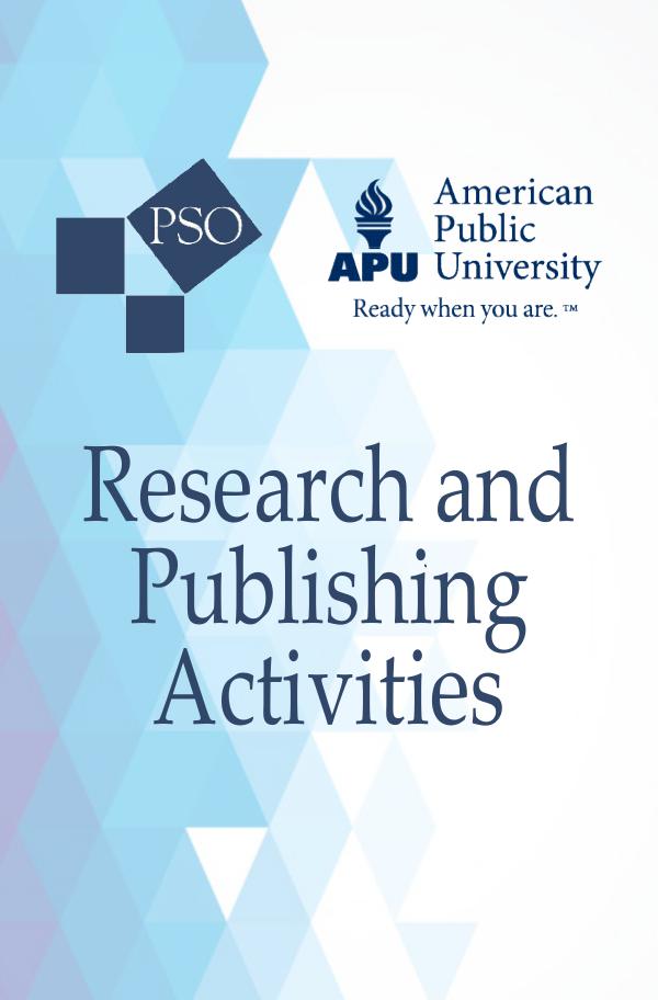 Research and Publishing Activities APU Brochure FINAL 6