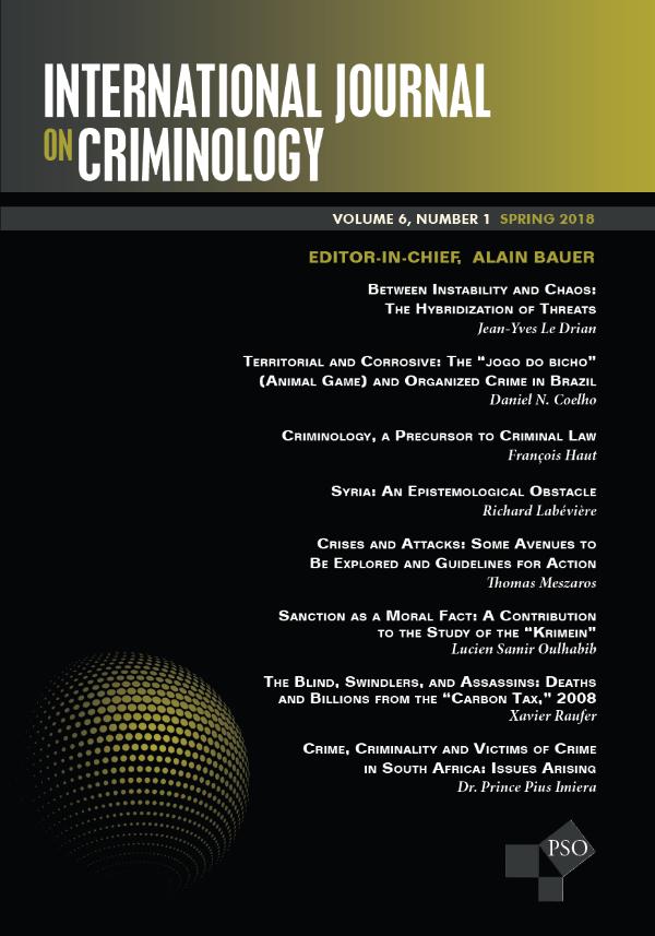 International Journal on Criminology Volume 6, Number 1, Spring 2018
