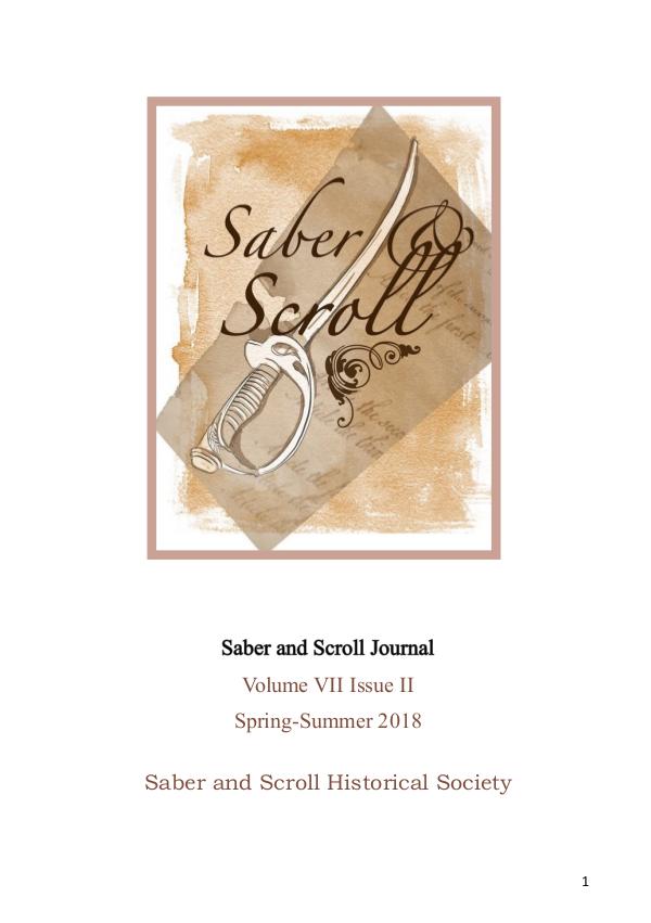 The Saber and Scroll Journal Volume 7, Issue 2, Spring/Summer 2018