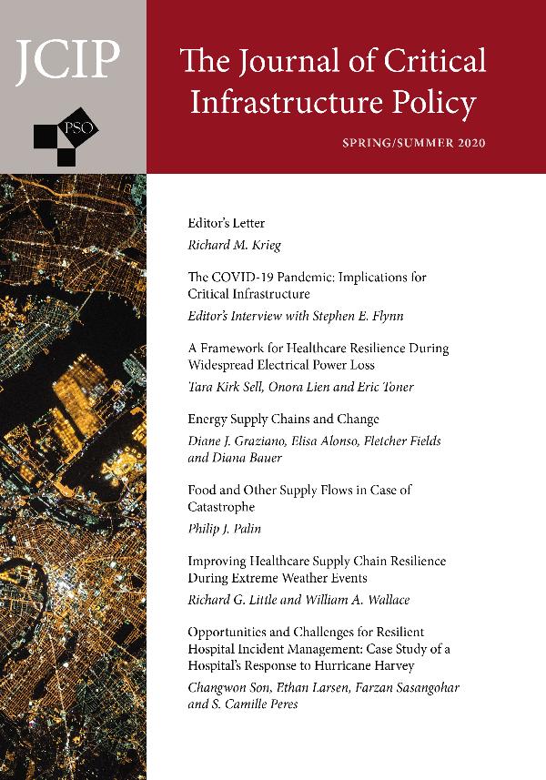 The Journal of Critical Infrastructure Policy Volume 1, Number 1, Spring/Summer 2020