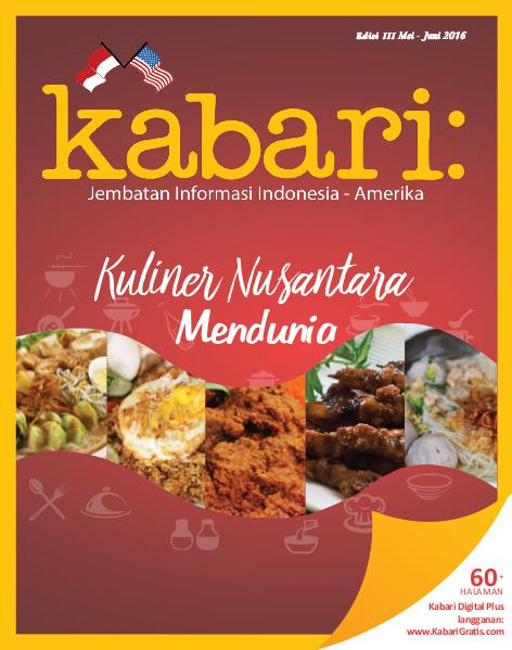 Majalah Kabari Vol 111 Mei - Juni 2016