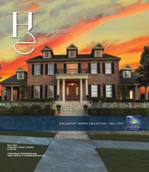 Homes & Estates Dallas/Fort Worth Collection Spring 2016