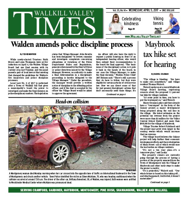 Wallkill Valley Times Apr. 05 2017