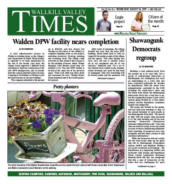 Wallkill Valley Times Aug. 16 2017