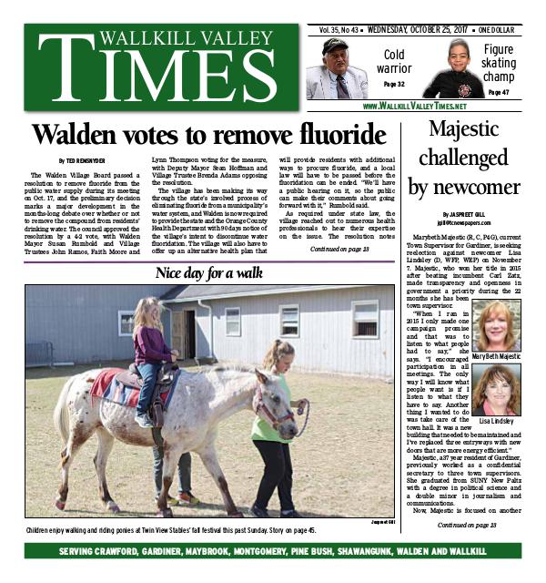 Wallkill Valley Times Oct. 25 2017