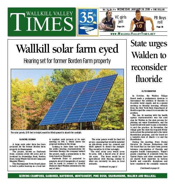 Wallkill Valley Times Jan. 24 2018