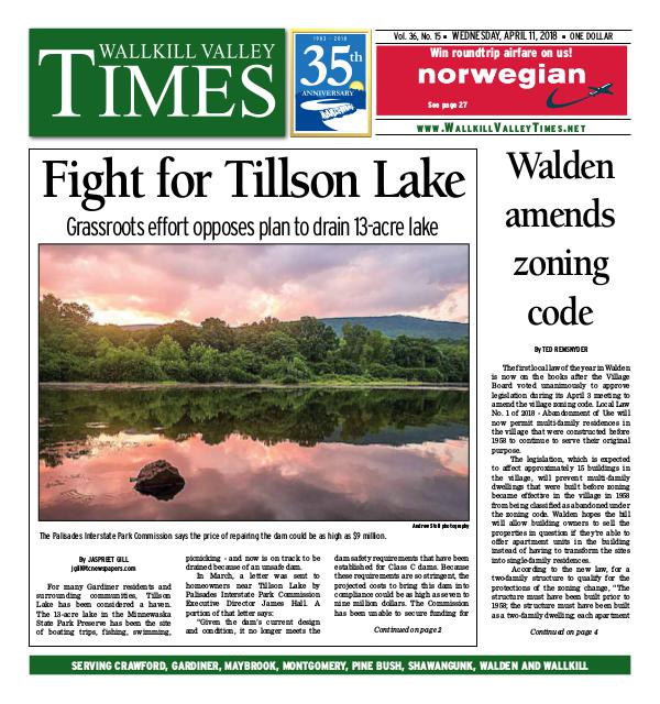 Wallkill Valley Times Apr. 11 2018