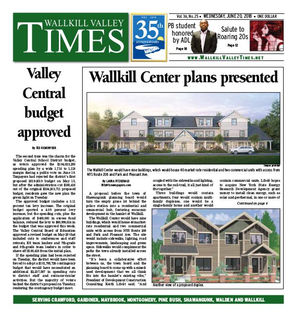 Wallkill Valley Times Jun. 20 2018