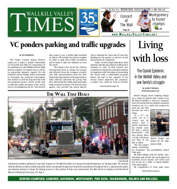 Wallkill Valley Times Aug. 01 2018