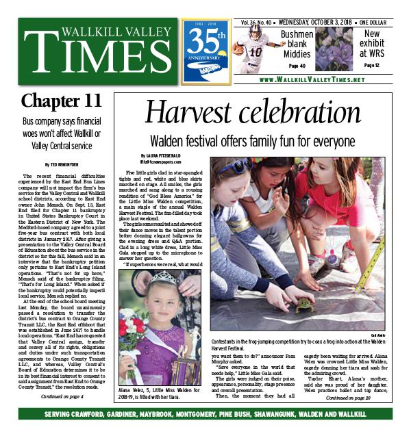 Wallkill Valley Times Oct. 03 2018