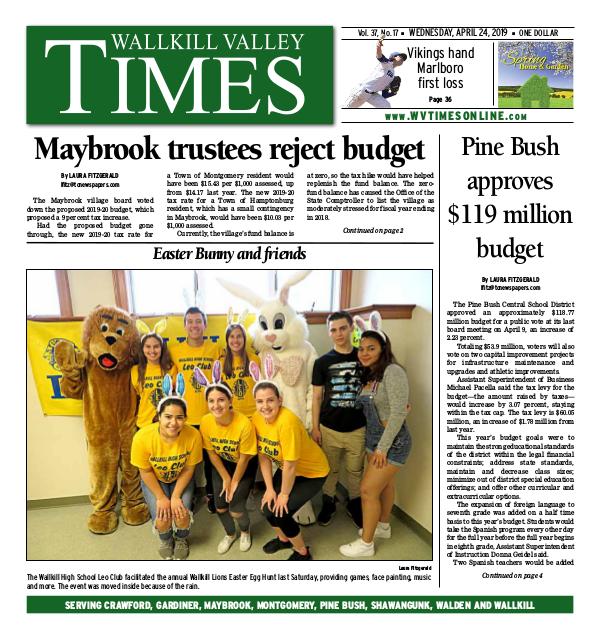 Wallkill Valley Times Apr. 24 2019
