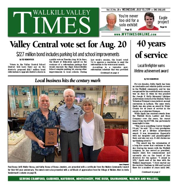 Wallkill Valley Times July 10 2019