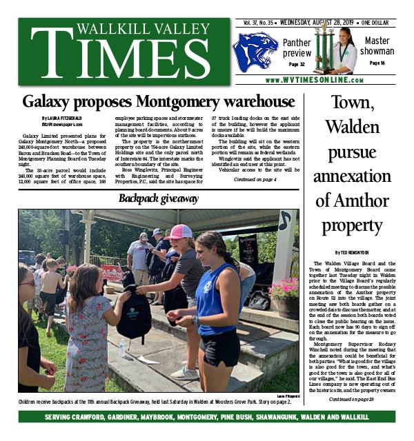 Wallkill Valley Times Aug. 28 2019