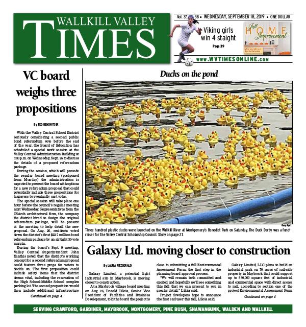 Wallkill Valley Times Sept. 11 2019