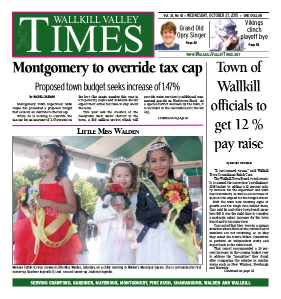 Wallkill Valley Times Oct. 21 2015