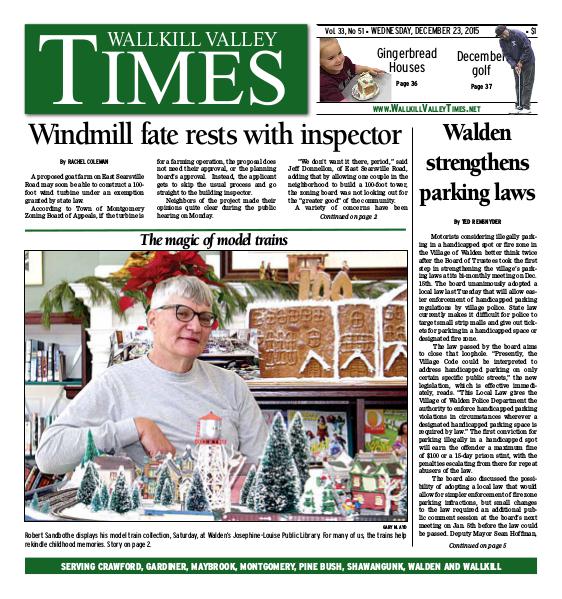 Wallkill Valley Times Dec. 23 2015
