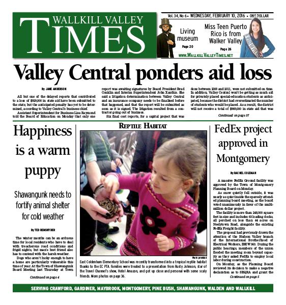 Wallkill Valley Times Feb. 10 2016