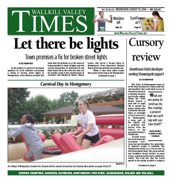 Wallkill Valley Times Aug. 10 2016